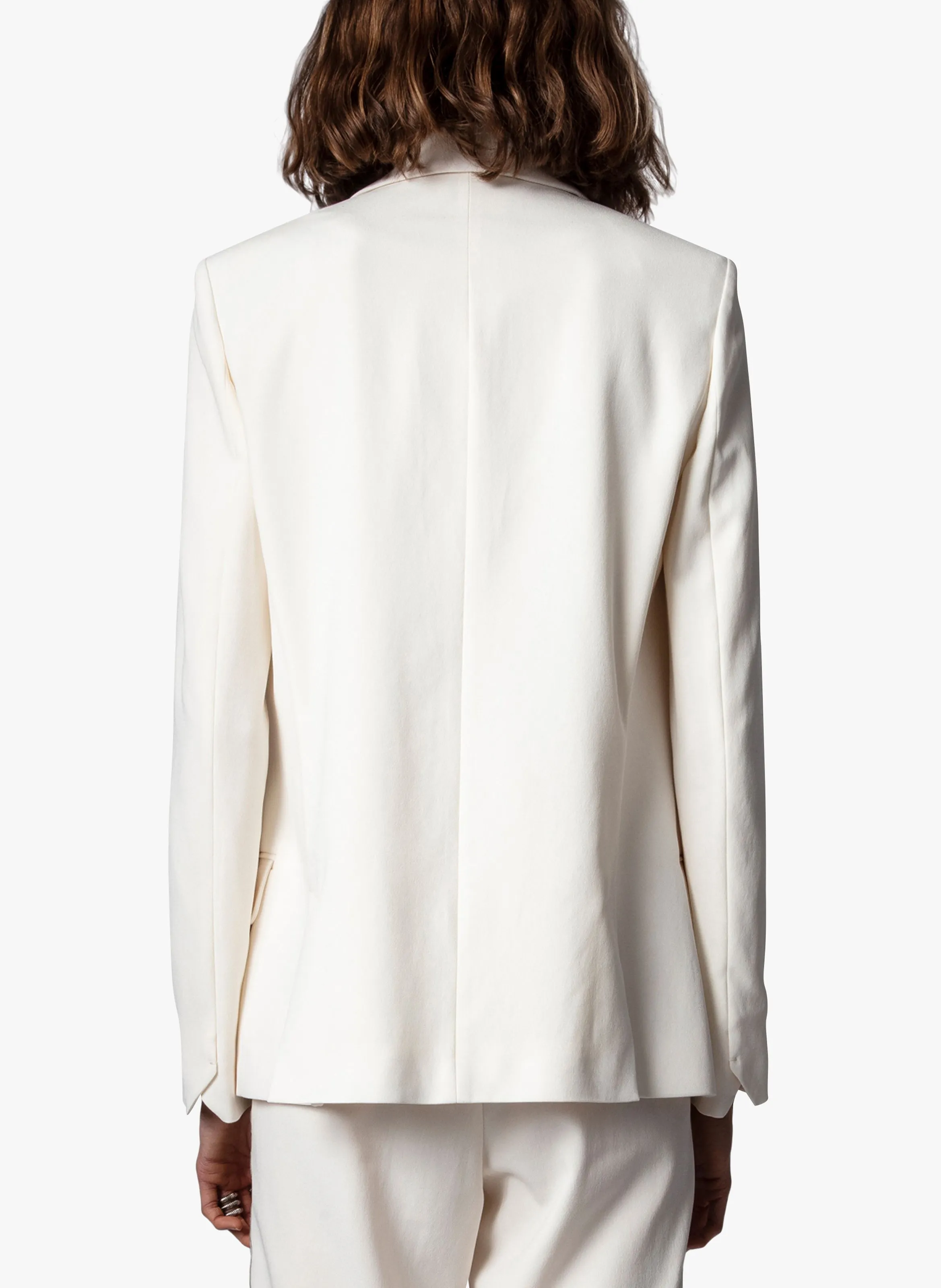 VOYAGE  CHAQUETA CON CUELLO SASTRE EN BLANCO