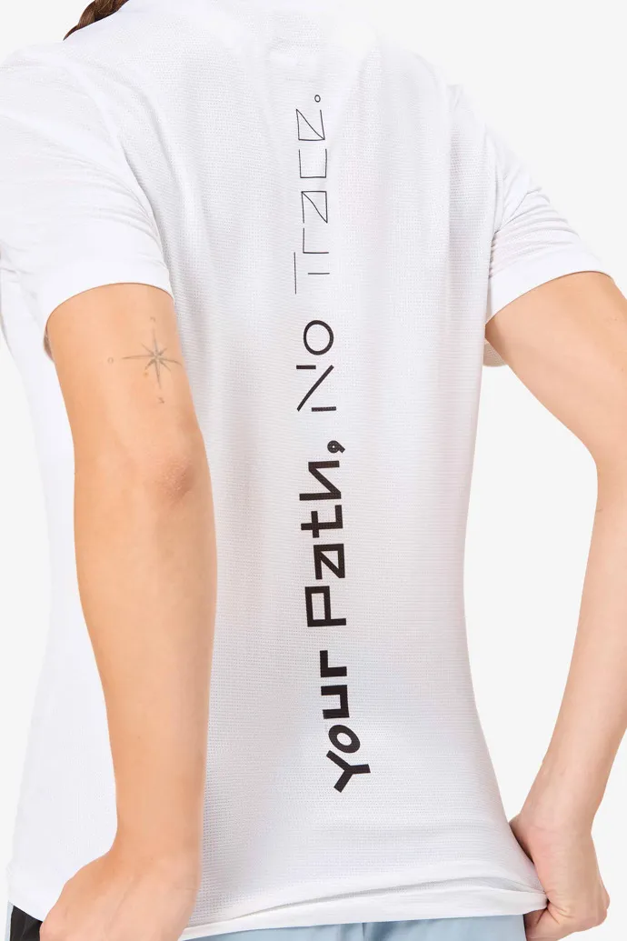 WOMEN’S RACE TSHIRT CAMISETA RUNNING BLANCA PARA MUJER