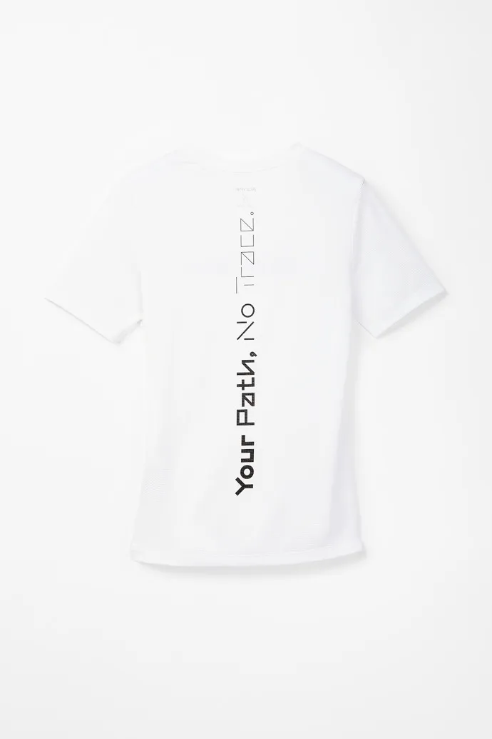 WOMEN’S RACE TSHIRT CAMISETA RUNNING BLANCA PARA MUJER