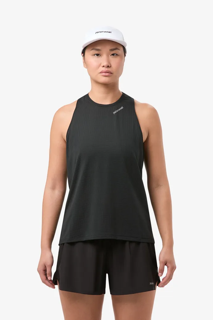 Women’s Race Tank Black Camiseta running negra para mujer