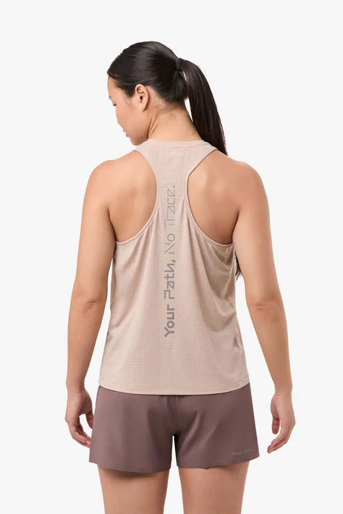 Women’s Race Tank Dusty Pink Camiseta running rosa para mujer