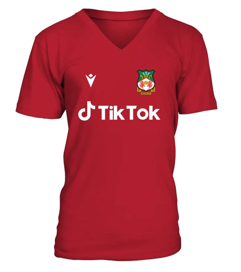 Wrexham FC Official Store Wrexham Association Football Club Tik Tok T Shirt Camiseta cuello en V Unisex