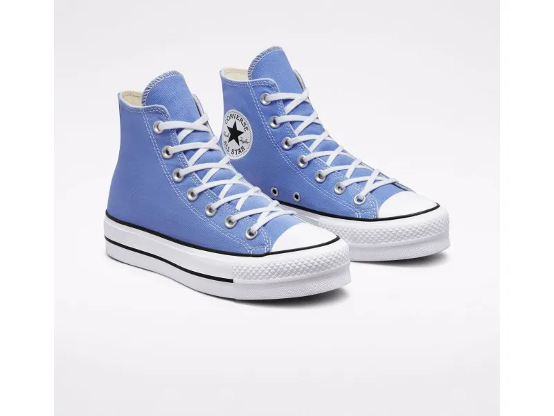 ZAPATILLA CONVERSE CHUCK TAYLOR ALL STAR PLATFORM SEASONAL COLOR A00908C EN COLOR AZULÓN