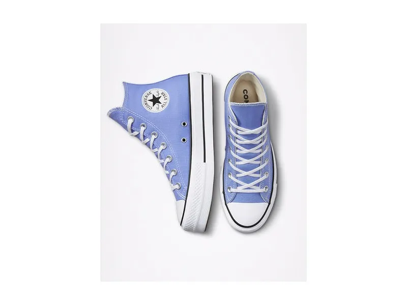 ZAPATILLA CONVERSE CHUCK TAYLOR ALL STAR PLATFORM SEASONAL COLOR A00908C EN COLOR AZULÓN