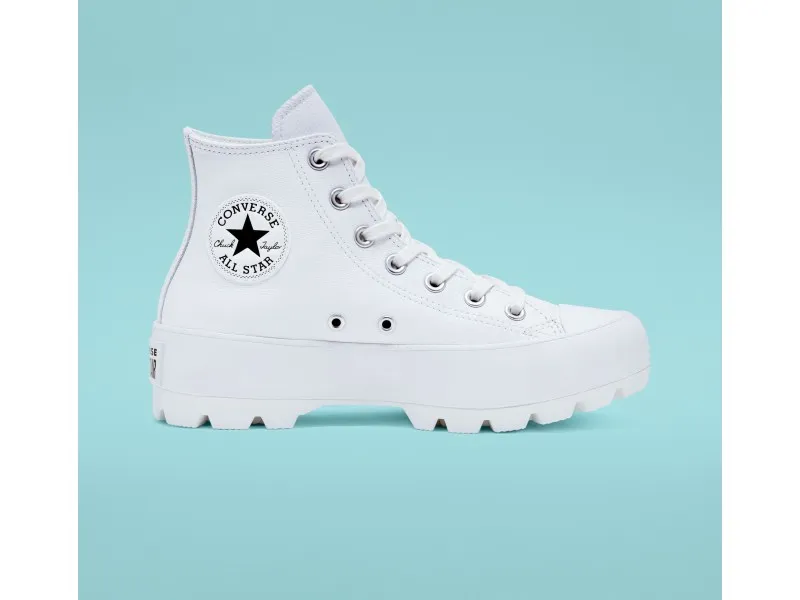 ZAPATILLA CONVERSE LUGGED HI LEATHER CHUCK TAYLOR ALL STAR 567165C EN COLOR BLANCO