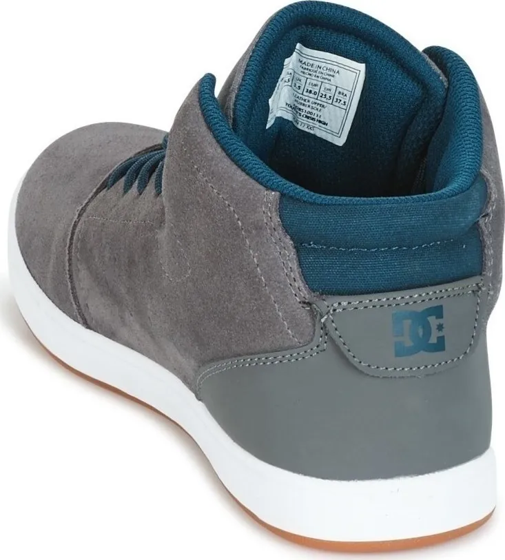Zapatillas altas cuero DC SHOES niño CRISIS High Grey (gry) Ref. ADBS100111 Gris/azul