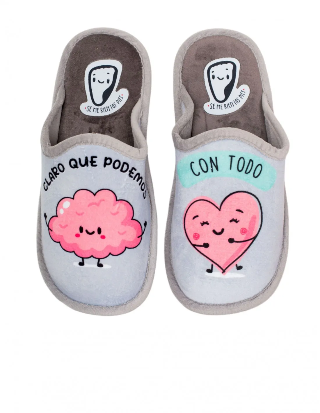 Zapatillas Casa Frase Motivadora SE ME RÍEN LOS PIES
