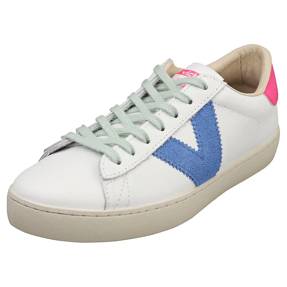 Zapatillas Casual Victoria Berlin Mujer en Blanco Azul