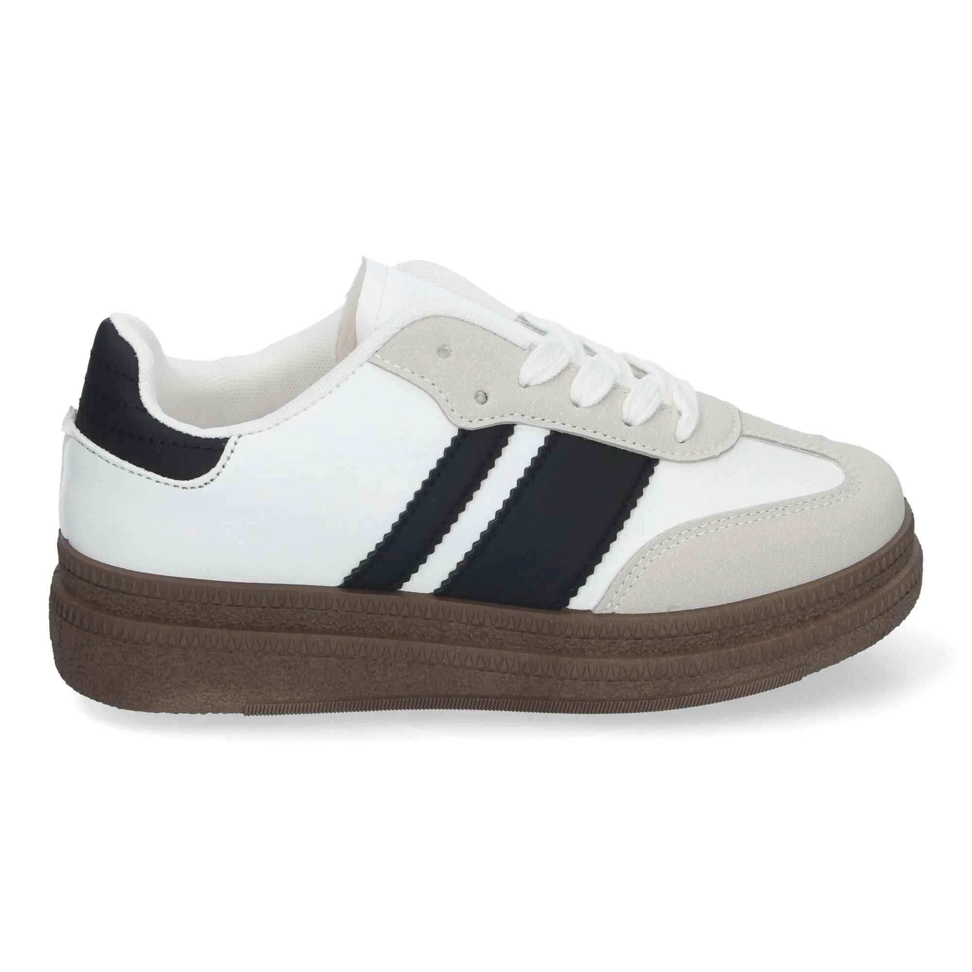 Zapatillas con plataforma cómodas para mujer color negro T002