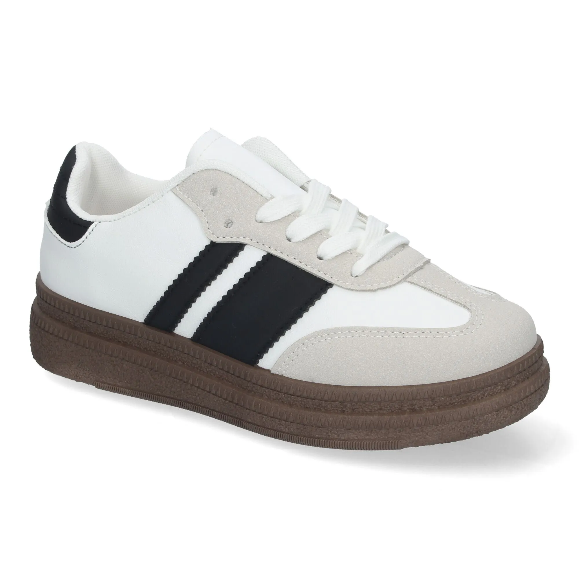 Zapatillas con plataforma cómodas para mujer color negro T002