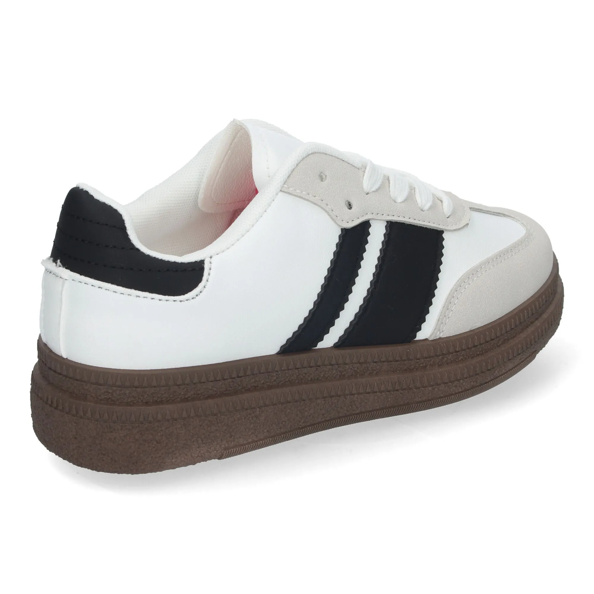 Zapatillas con plataforma cómodas para mujer color negro T002