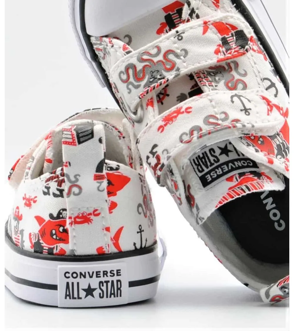 ZAPATILLAS CONVERSE TELA VELCRO PIRATAS BABY CT ALL STAR