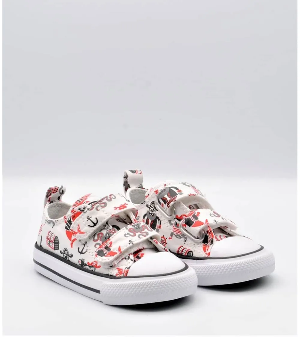 ZAPATILLAS CONVERSE TELA VELCRO PIRATAS BABY CT ALL STAR