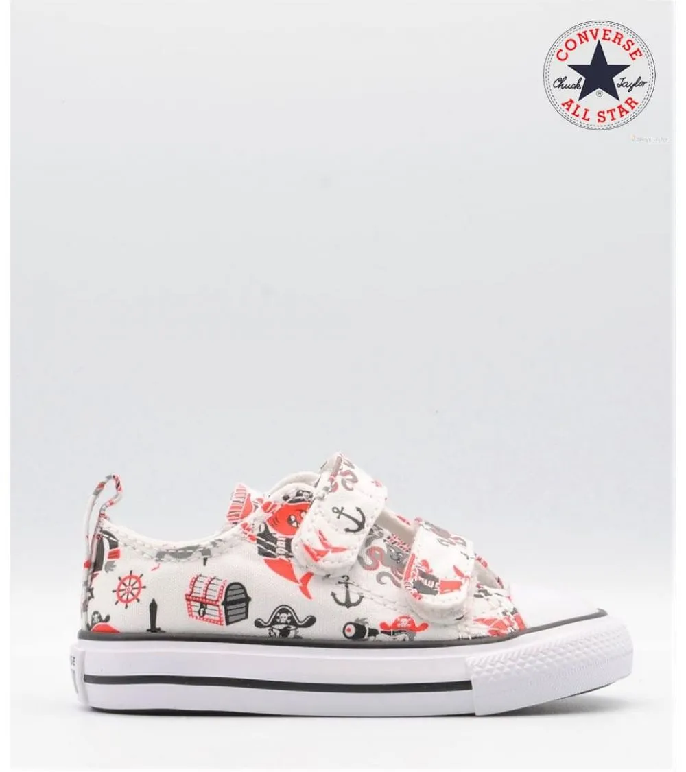 ZAPATILLAS CONVERSE TELA VELCRO PIRATAS BABY CT ALL STAR