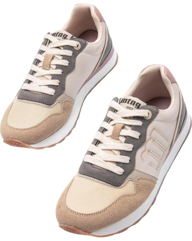 Zapatillas deporte MTNG  de Mujer DEPORTIVOS DE MUJER MUSTANG 60441 EN  BEIGE