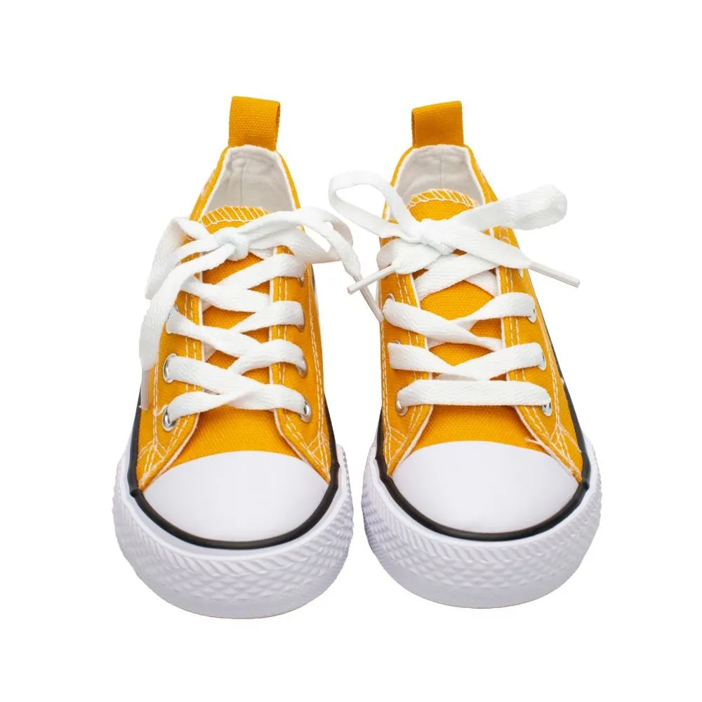 Zapatillas Lona Niña Mostaza