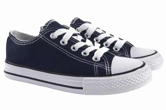 Zapatillas lona Niño Azul marino Puntera