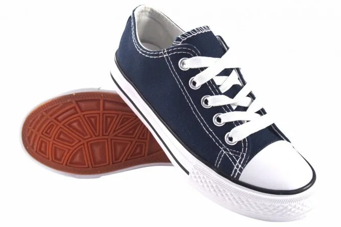 Zapatillas lona Niño Azul marino Puntera