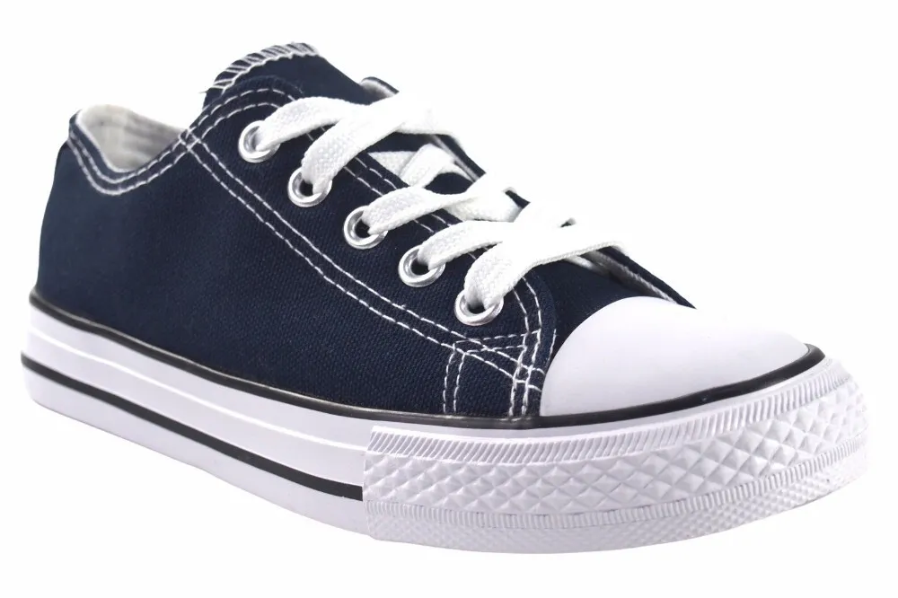 Zapatillas lona Niño Azul marino Puntera