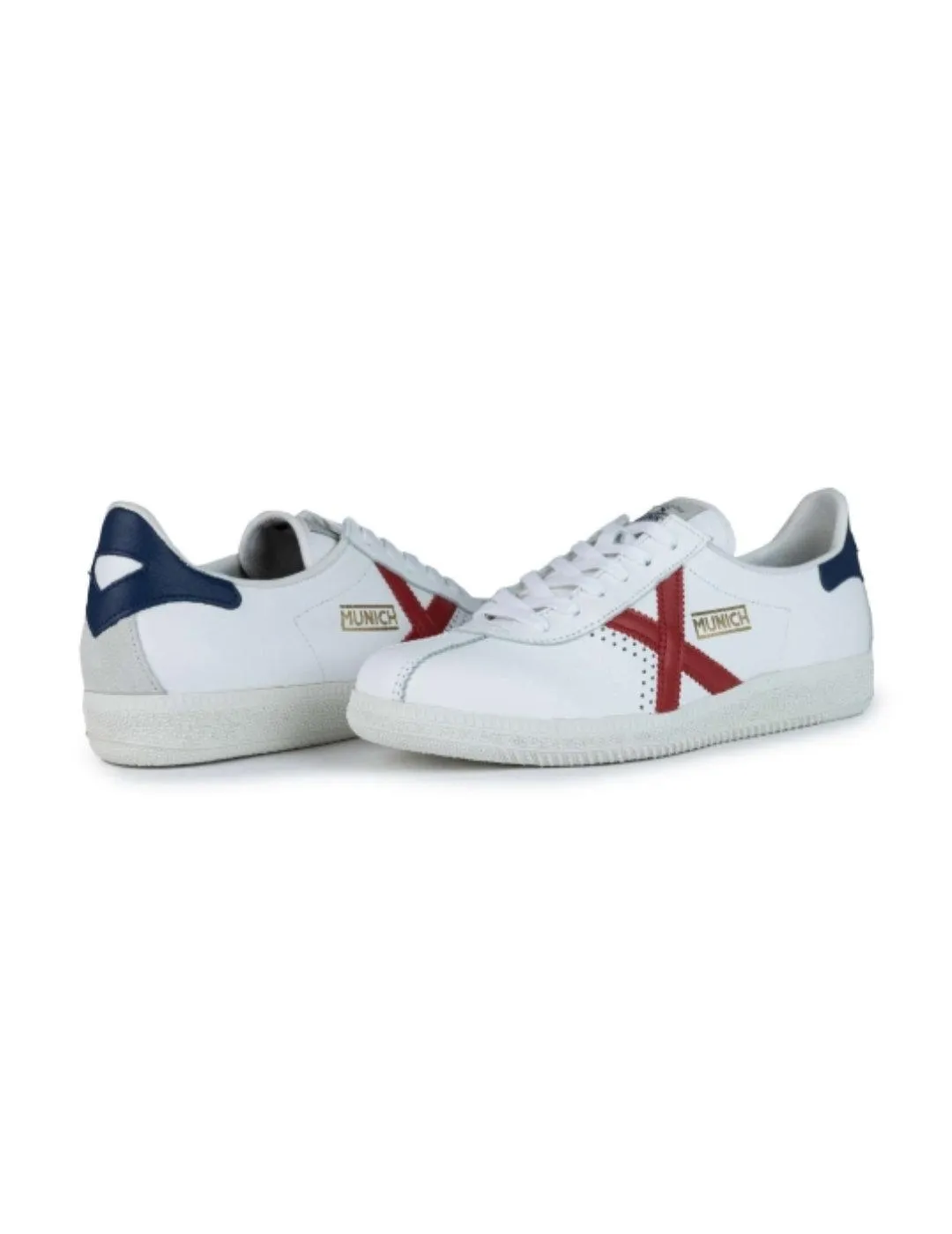 Zapatillas Munich Barru 146 blancas/burdeos unisex