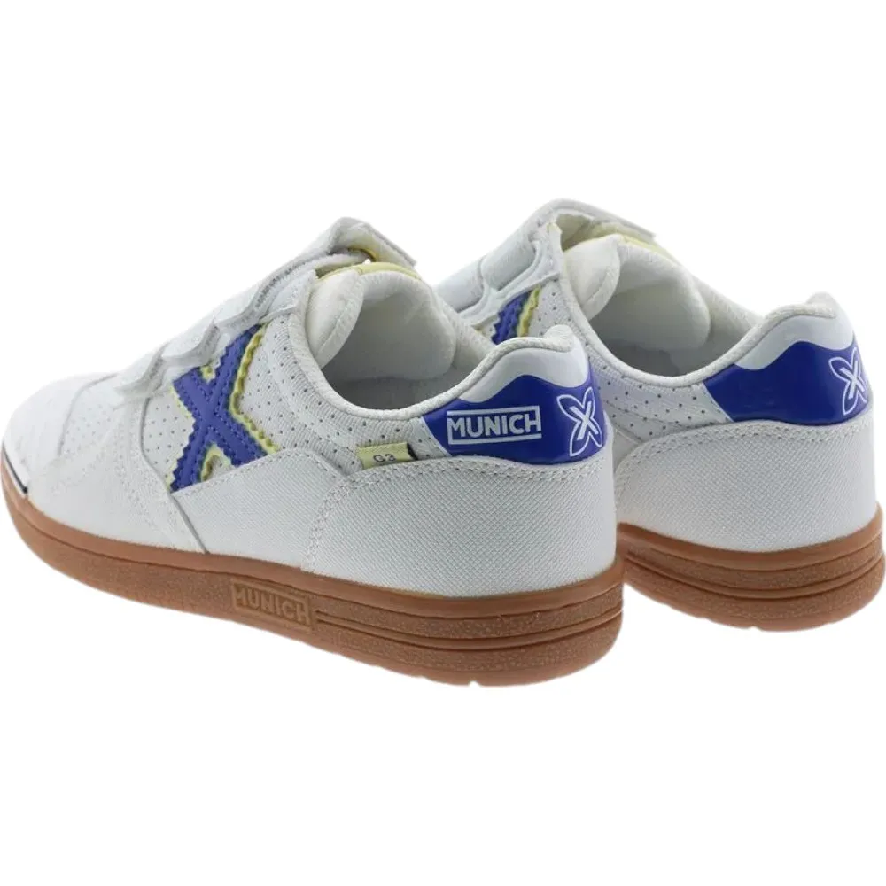 ZAPATILLAS MUNICH G3 KID VCO BLANCAS 345 1518345 FUTBOL SALA NIÑO