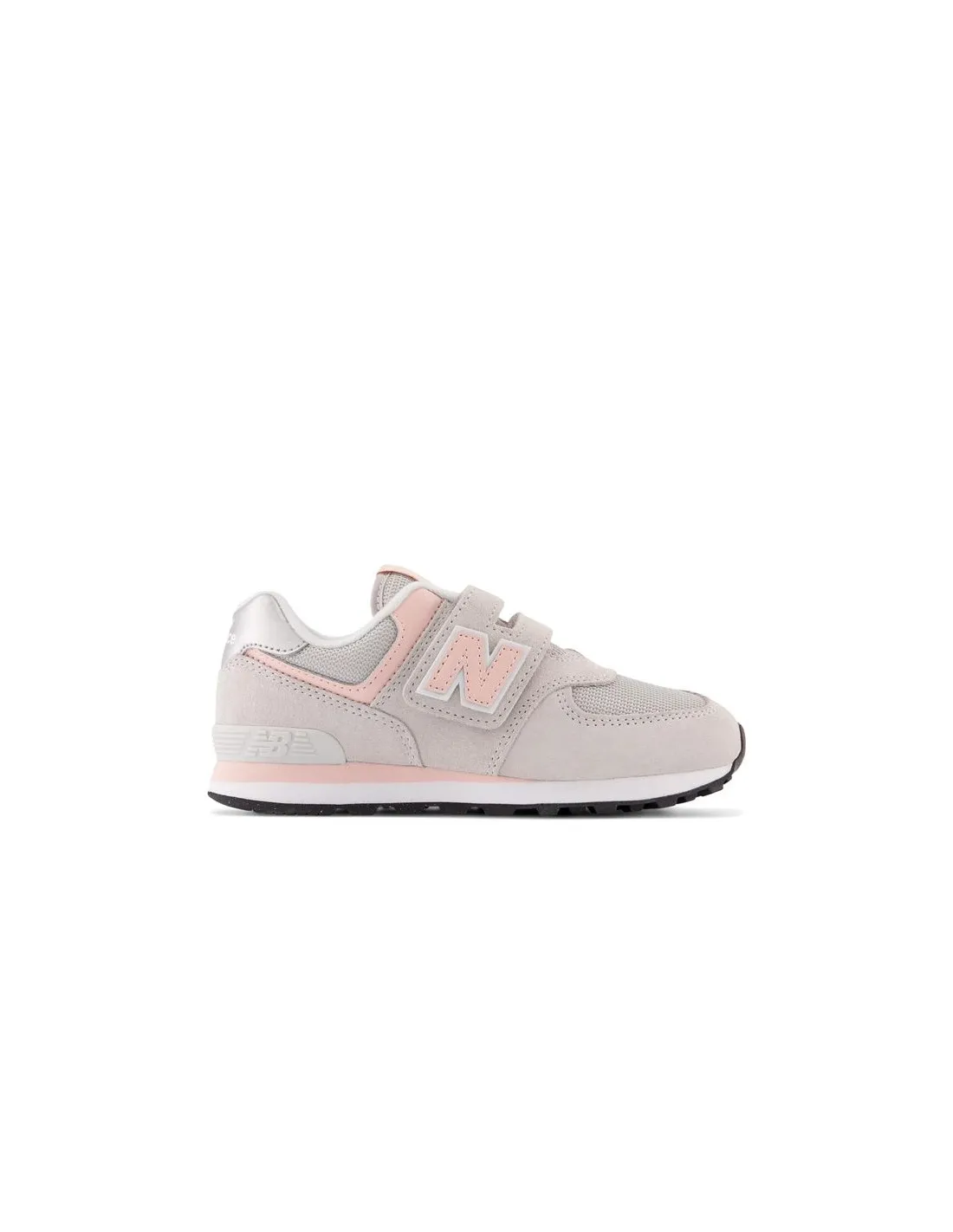 Zapatillas New Balance 574 Hook & Loop Rain Cloud Infantil Rosa