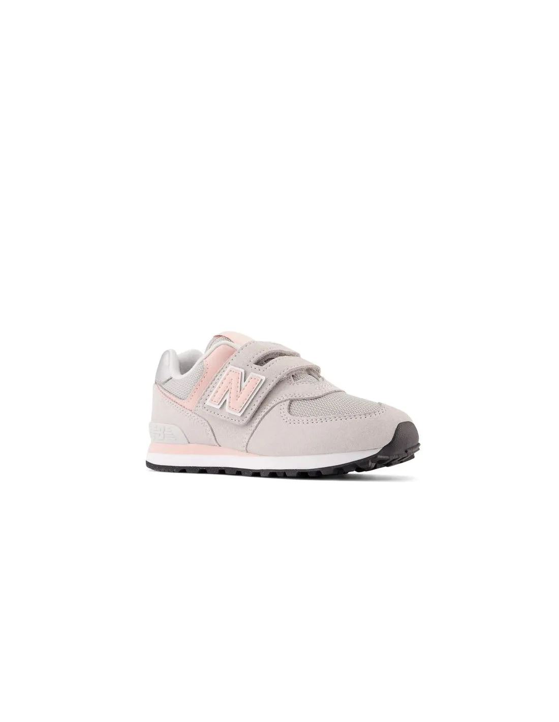 Zapatillas New Balance 574 Hook & Loop Rain Cloud Infantil Rosa