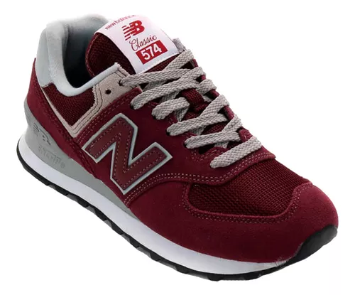 Zapatillas New Balance Mujer 574 Bordo Urbanas Ahora 6 Empo