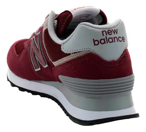 Zapatillas New Balance Mujer 574 Bordo Urbanas Ahora 6 Empo