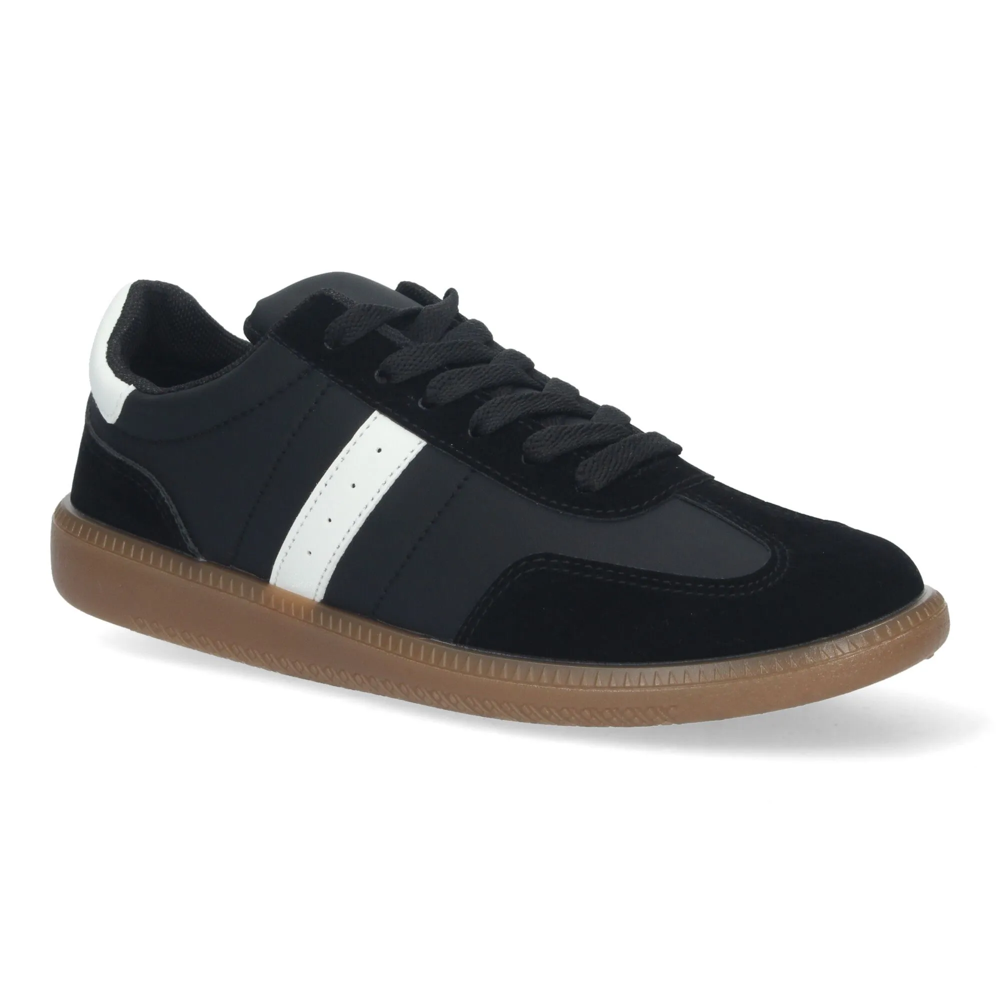 Zapatillas planas cómodas para mujer color negro EV321