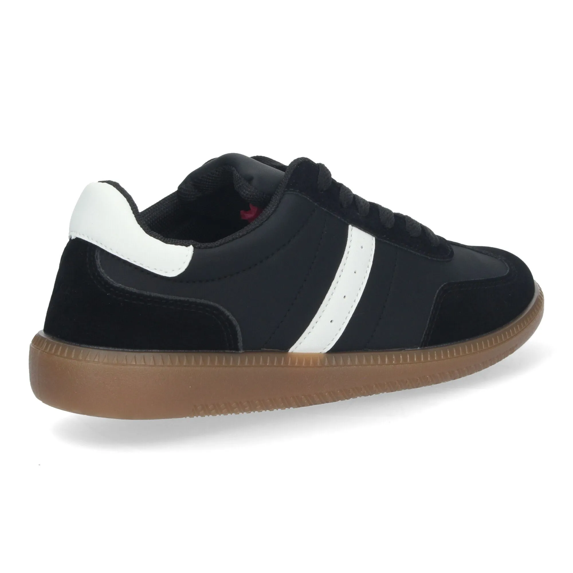 Zapatillas planas cómodas para mujer color negro EV321
