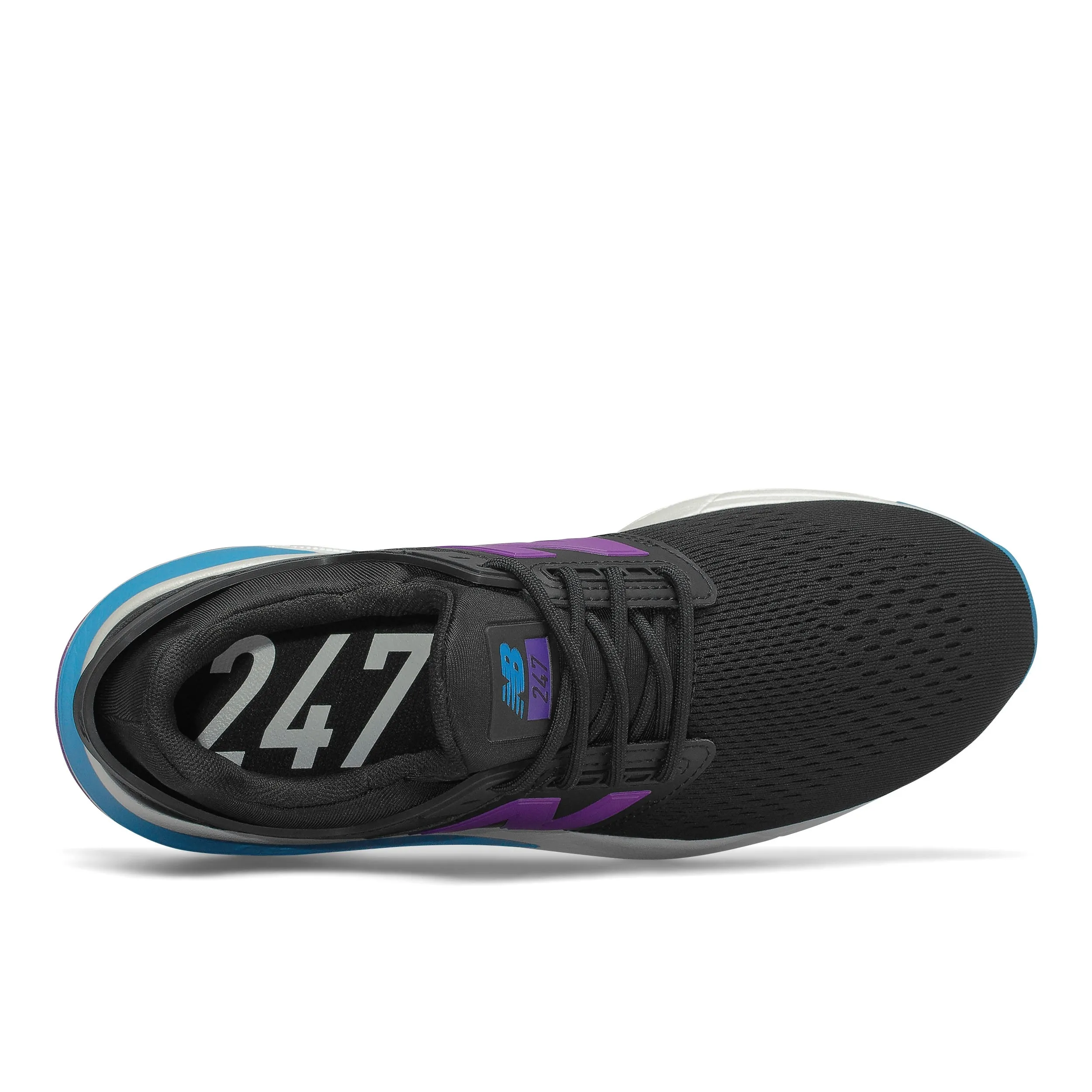Zapatillas Urbanas Mujer New Balance 247 v2 Negra/Morada