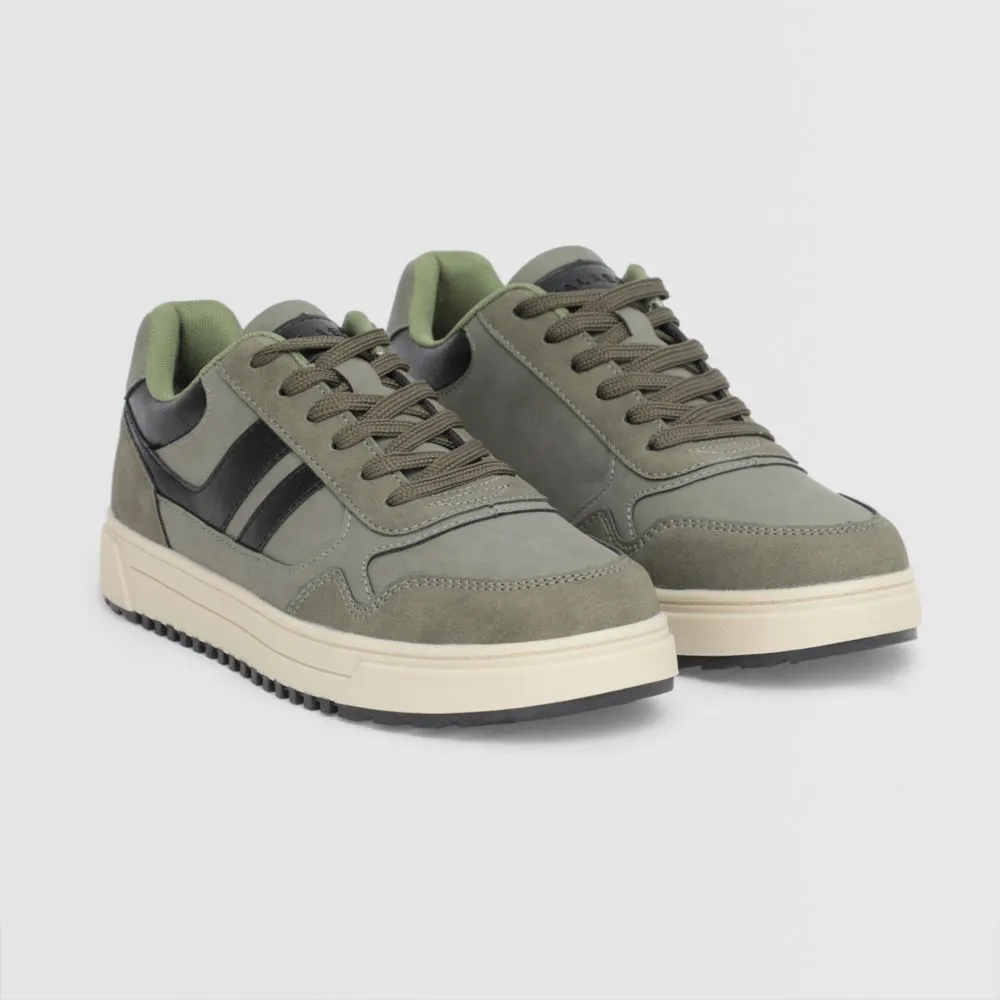 Zapatillas Urbanas Para Hombre Malabar Pu Paco Verde Militar