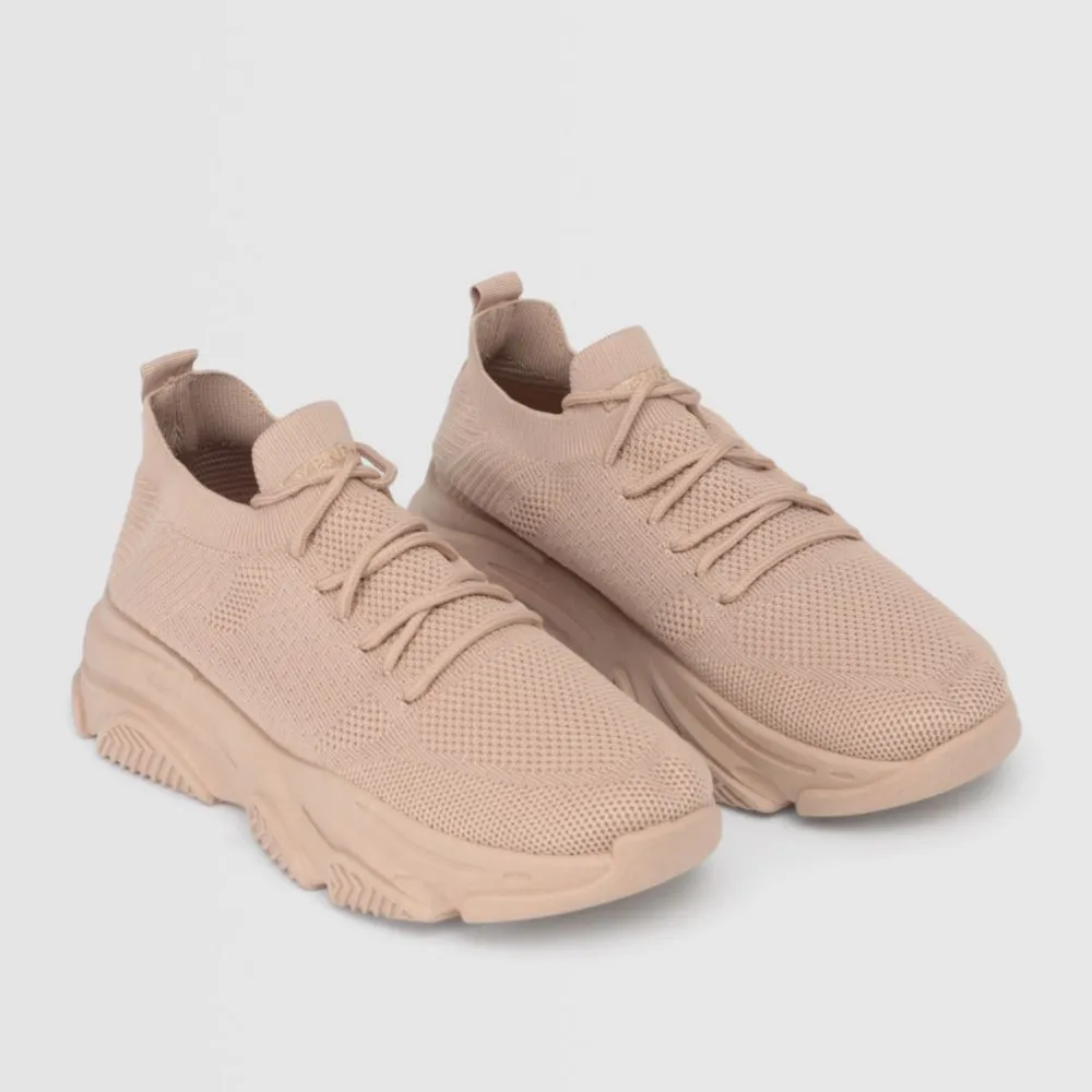 Zapatillas Urbanas Para Mujer Hypnotic Tejido Yeez 1 Beige
