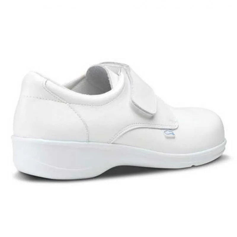 ZAPATO GAMMA DE PIEL BLANCO CON VELCRO TALLA 42  OFERTA