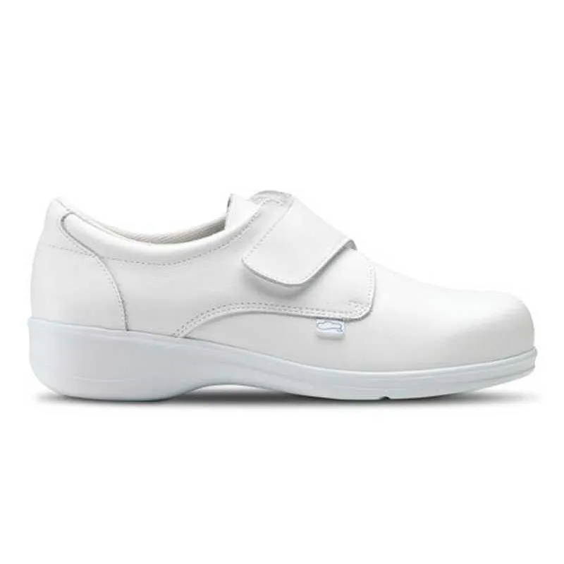 ZAPATO GAMMA DE PIEL BLANCO CON VELCRO TALLA 42  OFERTA