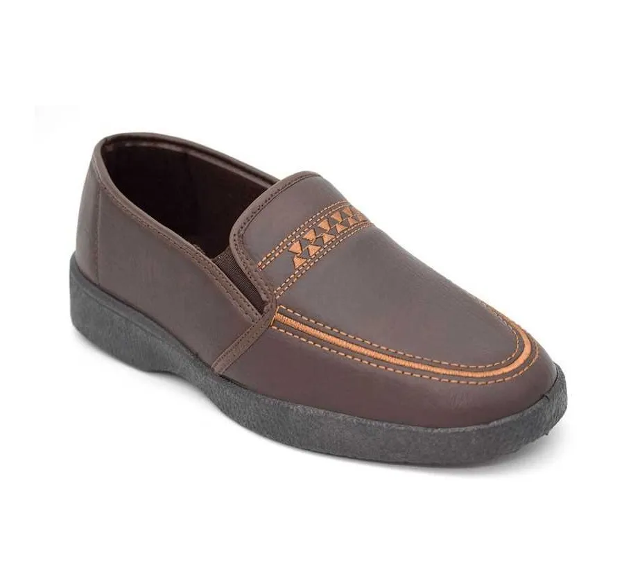 ZAPATO PARA HOMBRE MOCASÍN CLÁSICO MARCA ROPACA COPETE ELÁSTICO MARRÓN