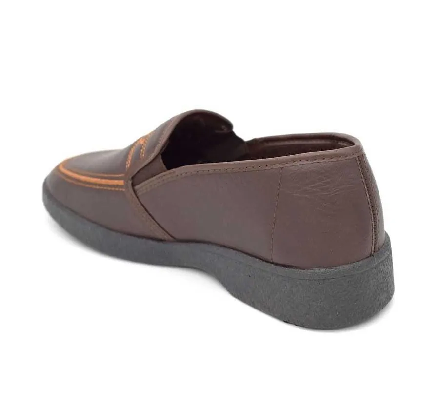 ZAPATO PARA HOMBRE MOCASÍN CLÁSICO MARCA ROPACA COPETE ELÁSTICO MARRÓN