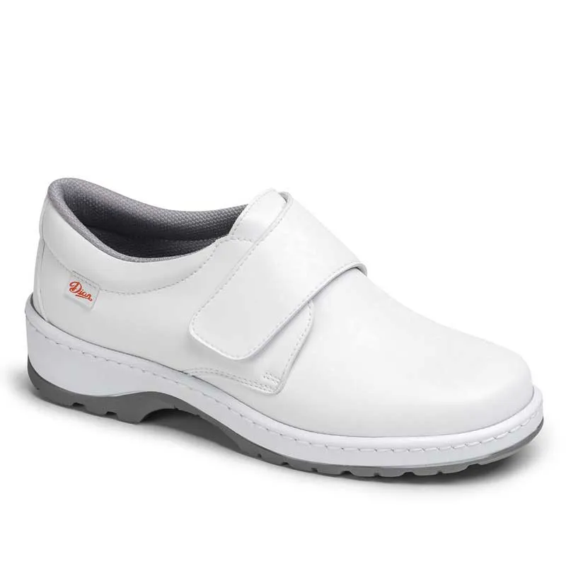 ZAPATO SANITARIO BLANCO LISO CON VELCRO MILAN SCL  DIAN