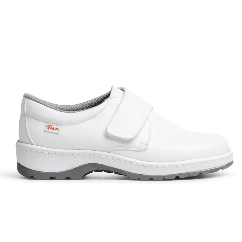 ZAPATO SANITARIO BLANCO LISO CON VELCRO MILAN SCL  DIAN