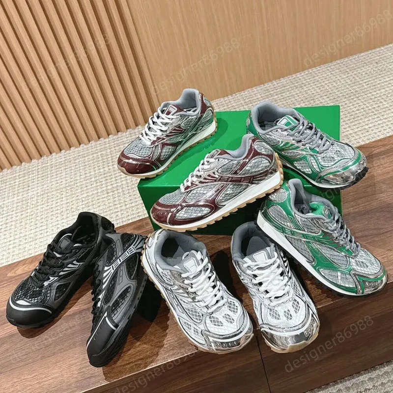Zapatos de diseñador órbita de órbita corredor zapatos casuales mujeres hombres entrenadores de cuero de lujo de cuero de cuero 
