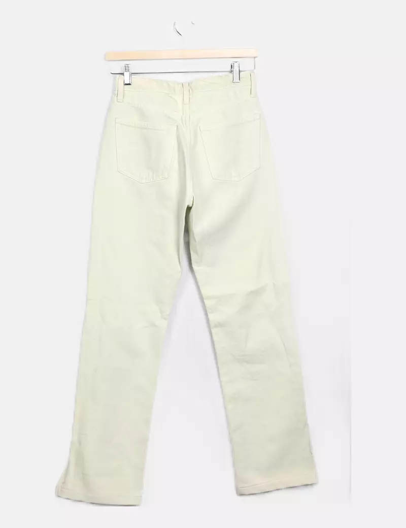 Zara Pantalón denim pistacho