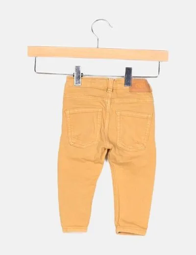 Zara Pantalón skinny beige